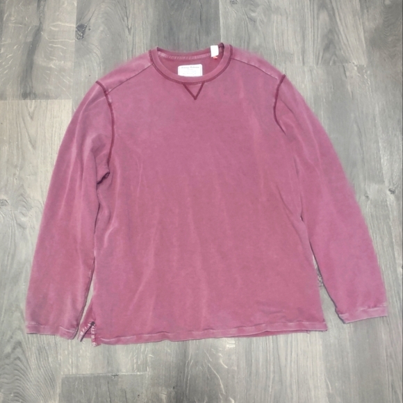TOMMY BAHAMA Jeans Plum Long Sleeve Crew Neck Lightweight Shirt Men’s Size Large - Picture 1 of 4